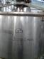 Stainless steel 1000 L storage tank with agitator