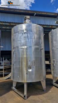 Stainless steel jacketed mixing tank, 5,000 liters, APV
