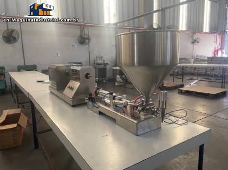 Cetro benchtop ultrasonic tube and pipe filling and dosing machine.
