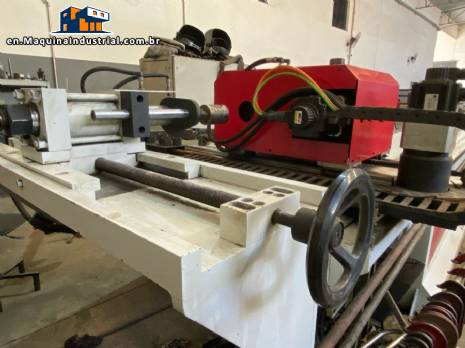 Hydraulic pipe bending machine with 3 axes and electronic monitoring by CNC