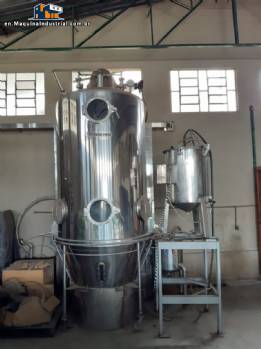 Yenchen 170 kg Fluidized Bed Granulator Sray Dryer