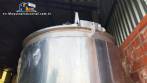 3,500 L stainless steel jacketed reactor tank