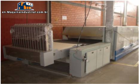 Industrial electrical Rotary oven coupled with cooling mat manufacturer Fornimaq