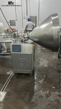 Continuous vacuum sausage stuffer in stainless steel, Risco 300 kg/h