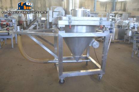 Stainless steel conveyor silo for powders