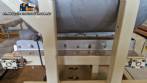 Stainless steel mixer with conveyor belt