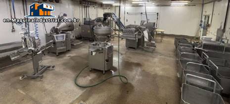 Industrial plant/refrigeration processing plant for deboning and processing meats and sausages.