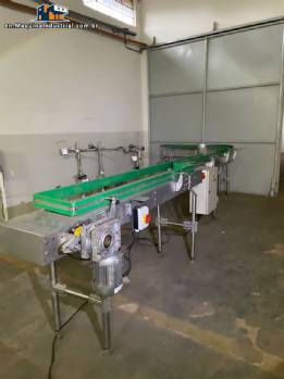 Linear conveyor belt with 7 meter curve