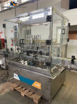 Linear volumetric filling machine with 8 nozzles IMSB Rotac