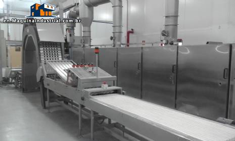 Industrial continuous oven for making wafer cones Haas