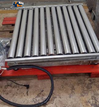 Floor scale with stainless steel rollers - Alfa Instrumentos 500 kg