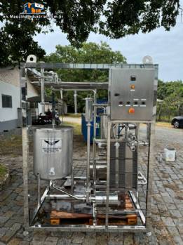 Stainless steel pasteurizer for liquids, juices, milk, Innova Inox, 2,000 liters per hour