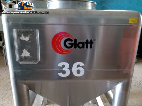 Bin silos for column mixers Glatt