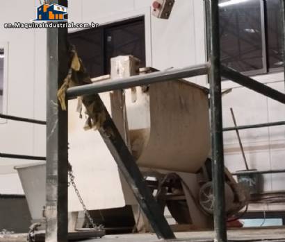 Tilting paddle mixer 150 kg