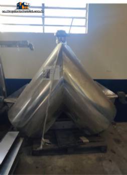 V-mixer, approximately 1000 L, stainless steel 316L
