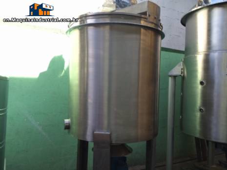 Stainless steel storage tank for 1200 L