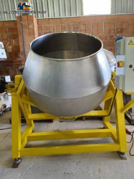 Bravaeco 500 liters stainless steel smooth tilting concrete mixer type drager