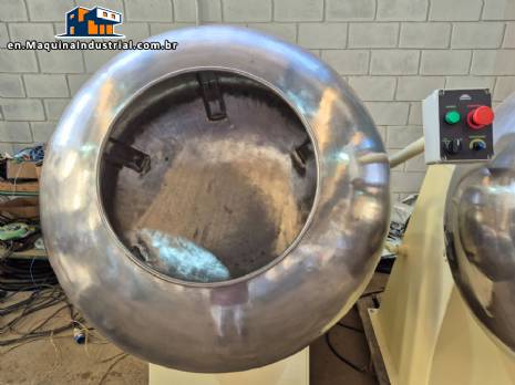 Tangerine stainless steel rake with 200 liters
