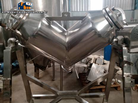 Stainless steel V mixer for powders and granules