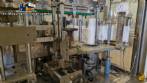Automatic stainless steel labeling machine with two heads for Narita self-adhesive labels