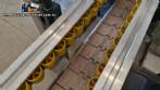 Automatic stainless steel labeling machine with two heads for Narita self-adhesive labels