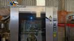Programmable turbo oven in stainless steel, gas-powered.