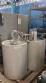 Polymer mixing tank with stainless steel shaft and diaphragm pump, 300 liters.