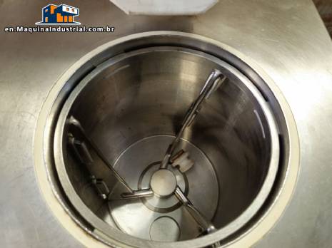 Italian gelato ice cream maker in stainless steel Frigomat 80/100 liters
