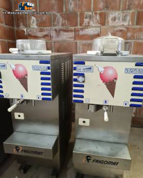 Italian gelato ice cream maker in stainless steel Frigomat 80/100 liters