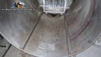Stainless steel horizontal pressure vessel