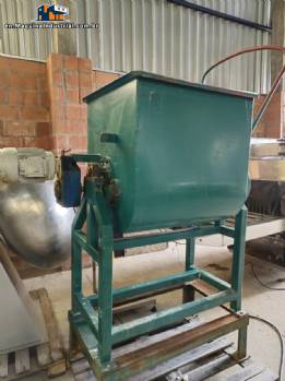 Internal stainless steel paddle mixer with 2 shafts