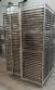 Marcepan electric rotary oven in stainless steel with double trolley.